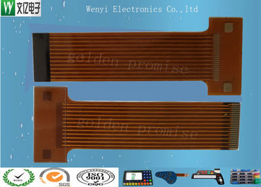 Flexible gedruckte Schaltung der Wannen-des Gold2mm Neigungs-FPC, Silkscreen-Flexstromkreis-Leiterplatten-Verbinder