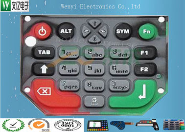Kundenspezifische Membran-Tastatur, Silikon-numerische Tastatur-Hochglanz-Öl-Behandlung