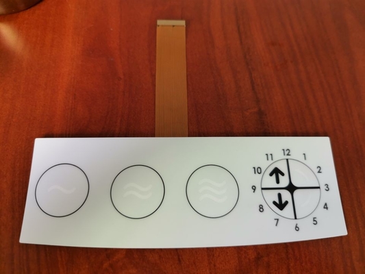 Lange Membranschalter-Tastatur Zif FPC mit geführten Schlüsseln 1.0mm Neigungs-3